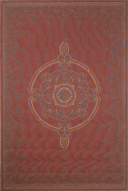 Patio Medallion Red Rug (78 Square)  