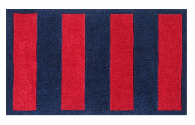 Hand tufted Striped Rugby Rug (8 x 10)   Shopping   Great