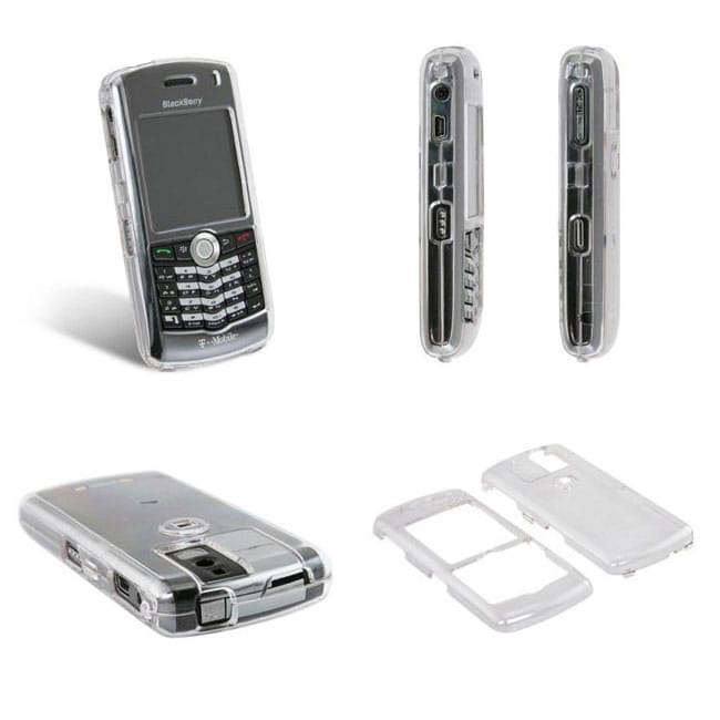 Blackberry 8100 Snap on Protector Clear Hard Case  