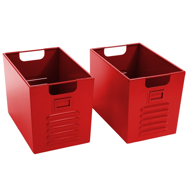 Set of Two Boys Locker Bins  