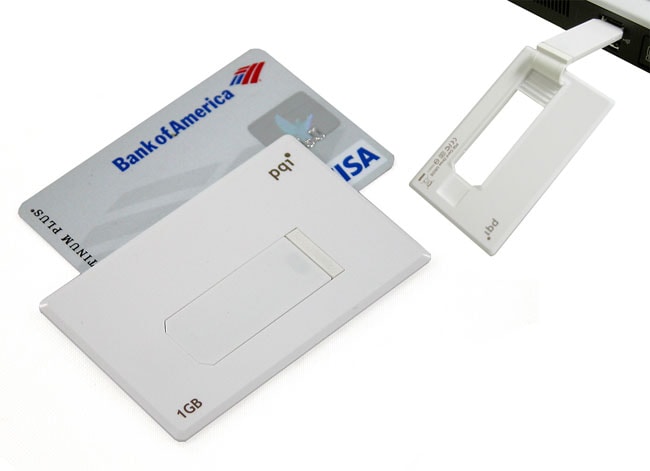 PQI 1GB Credit Card Style USB Pen Drive  