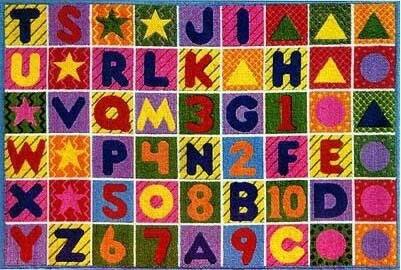 Numbers and Letters Rug