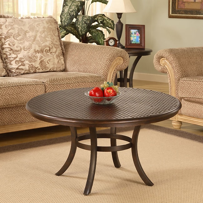 Hammered Metal Coffee Table - Free Shipping Today - Overstock.com ...