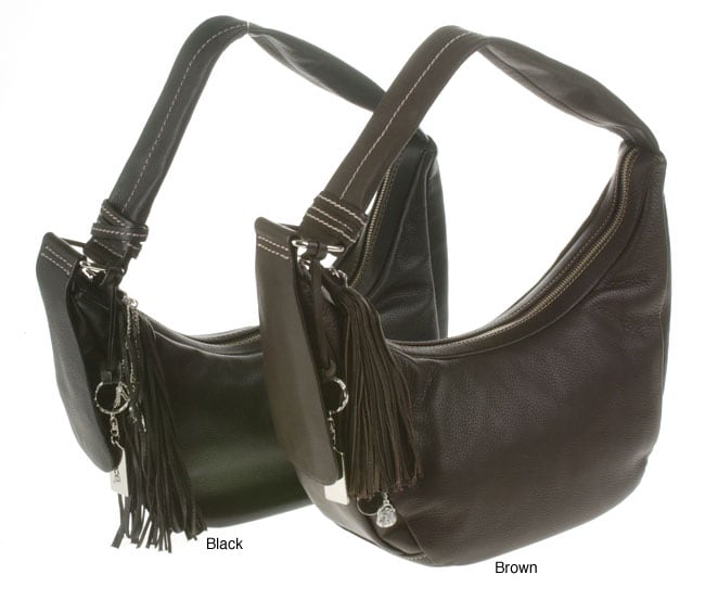 Luce Leather Hobo Handbag  