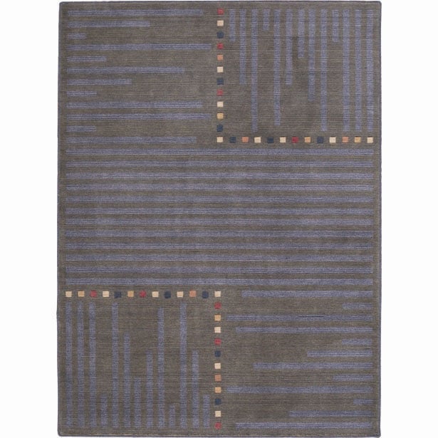 Nourison Ashton House Ribbon Trellis Mink Runner Rug - multi