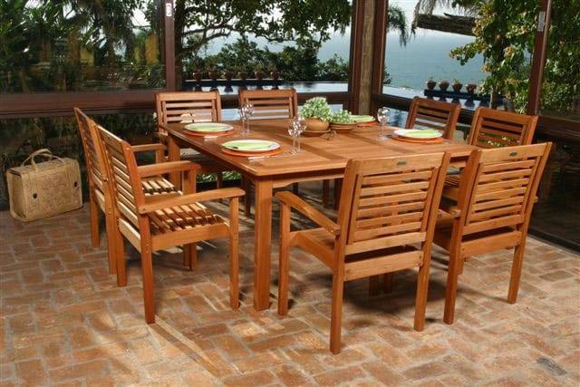 Eucalyptus 9 piece Patio Dining Set Today $1,279.99 4.4 (23 reviews