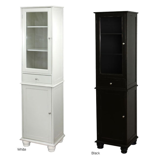 Innovations Satin Knickel Knobs Apothecary Cabinet  