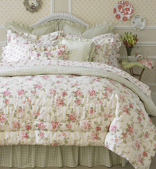 Laura Ashley Yorkshire Rose 4-piece Comforter Set - Free Shipping Today