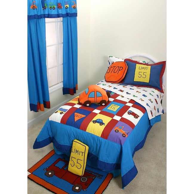 Car Crazy Twin Quilt Set  