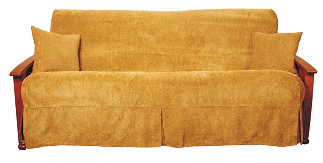 Jacquard Chenille Skirted Futon Slipcover Set  