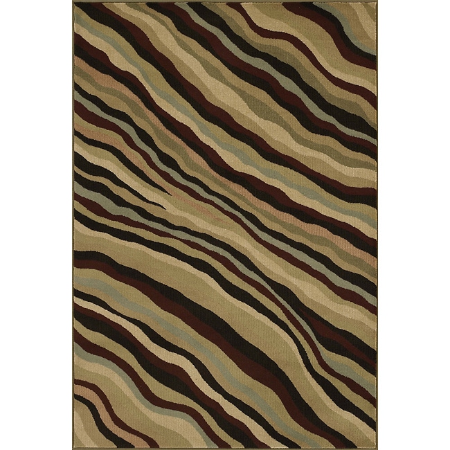 Montego Wavy Diagonal Stripe Rug (52 x 76)  