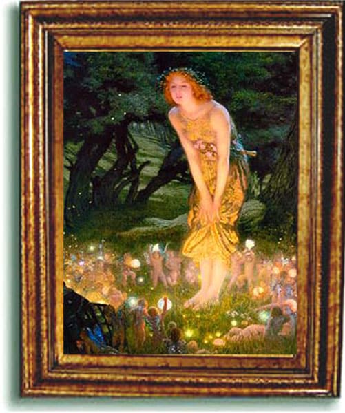 Edward Hughes Midsummer Eve Framed Canvas Art  