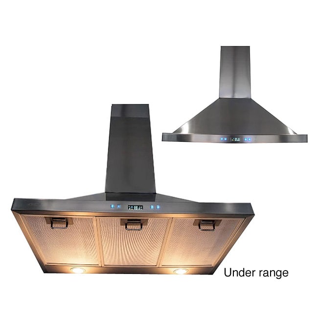 Cavaliere Euro 36 inch Island Mount Range Hood 