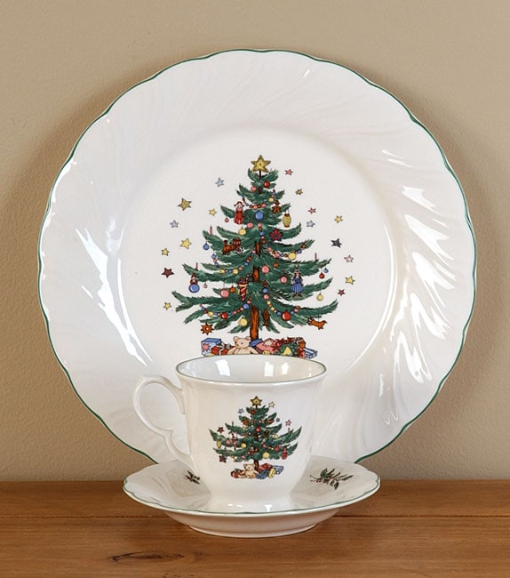 Nikko Happy Holidays 12-piece Dish Set - 10802438 - Overstock.com ...