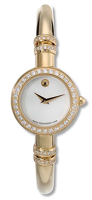 Movado Bareleto Womens 18k Gold Quartz Watch