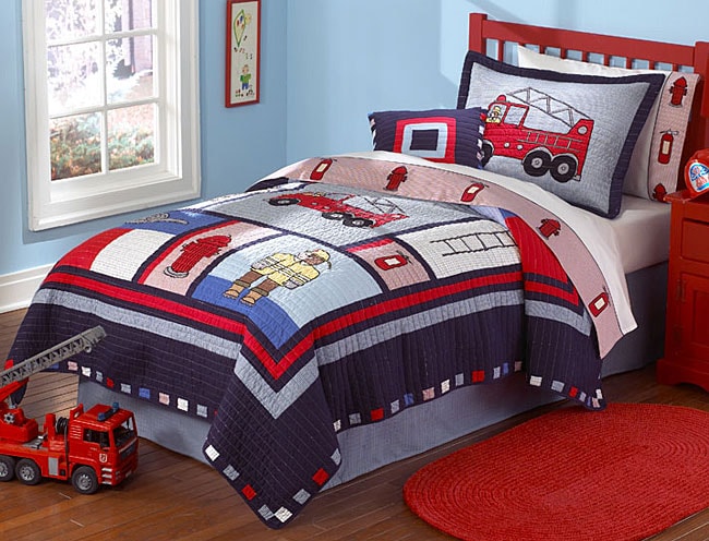 Fireman Quilt Set  