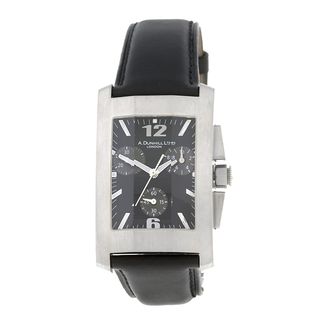 Dunhill Men's Steel Chronograph Quartz Watch - 10810205 - Overstock.com ...