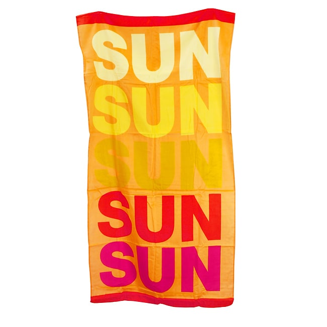 Sun Capri Yellow Beach Towels (Set of 2)  