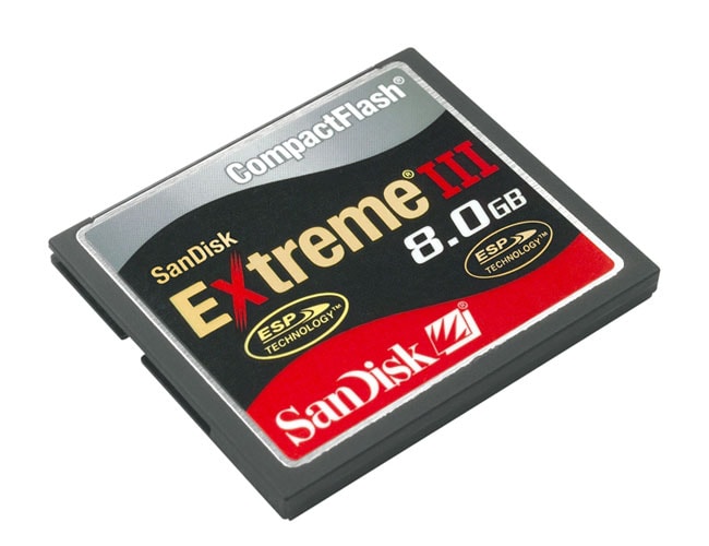 SanDisk 8GB Extreme III Compact Flash Memory Card  