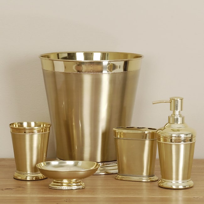  Gold  Orleans Bathroom  Accessory  Set  Free Shipping Today 