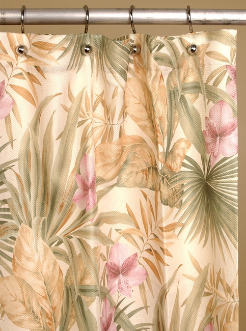 Paradise Palms Shower Curtain By Croscill  