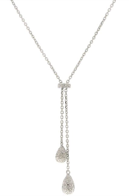   Emerson Couture Raindrop 1/8ct TDW Diamond Necklace  