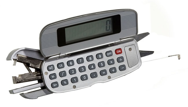 5-in-1 Office Tool w/ Calculator, Stapler