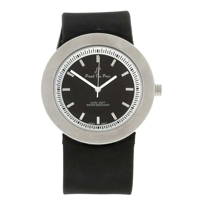 Paul Du Pree Black Dial Sport Watch Today $23.99 