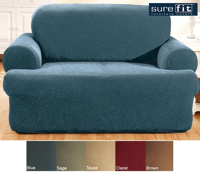 Sure Fit Stretch Modern T cushion Sofa Slipcover  