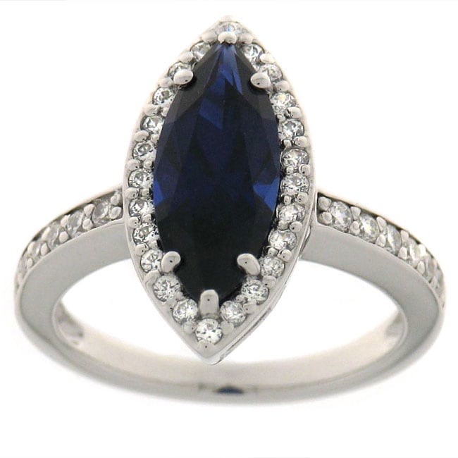 Maddy Emerson True Blue Synthetic Sapphire Ring  