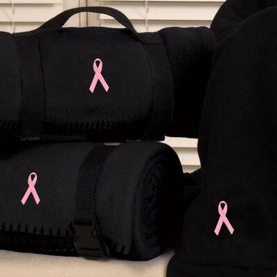 Breast Cancer Fleece Blanket - Pink
