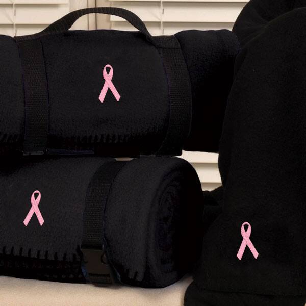 Breast Cancer Fleece Blanket - Pink