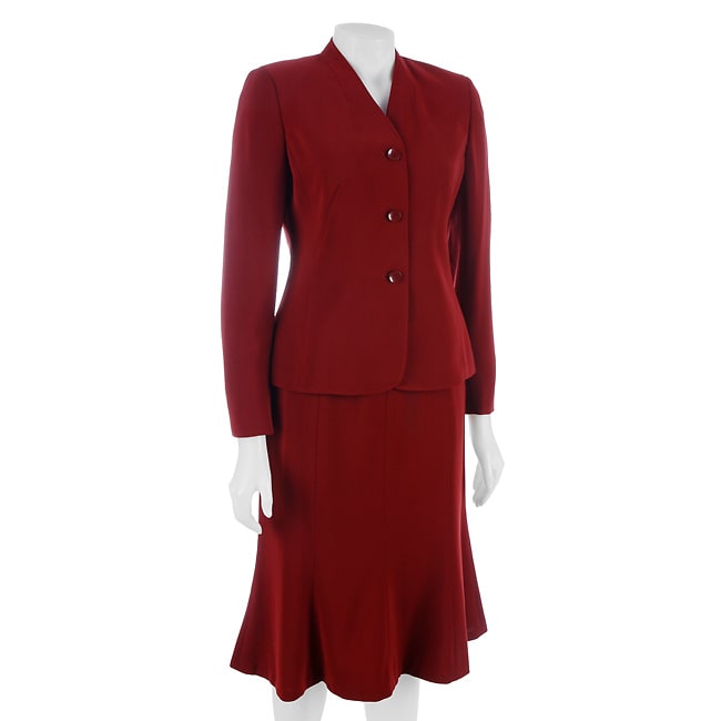 Kasper Women's 2-piece Crepe Skirt Suit - 10829353 - Overstock.com ...