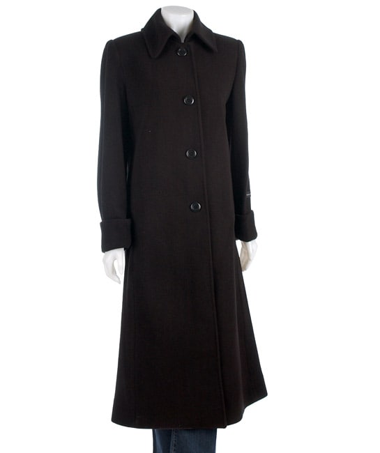Harve Benard Womens Long Coat with Cuff  