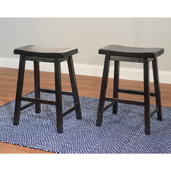 Belfast 24 inch Saddle Stool (Set of 2)  