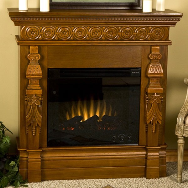 Cambridge Golden Oak Electric Fireplace  