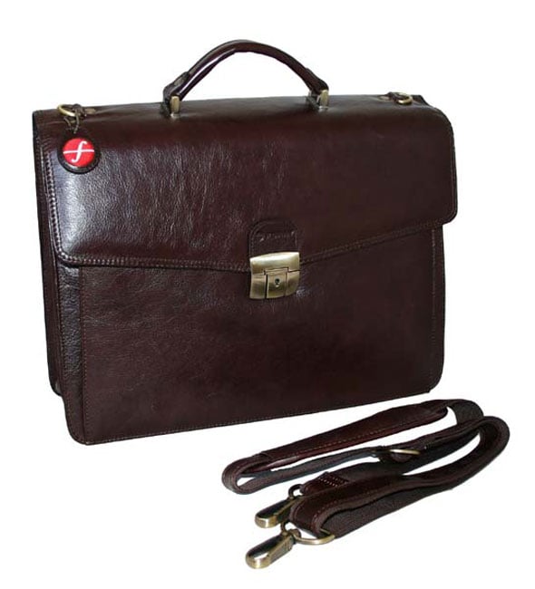 foray leather briefcase