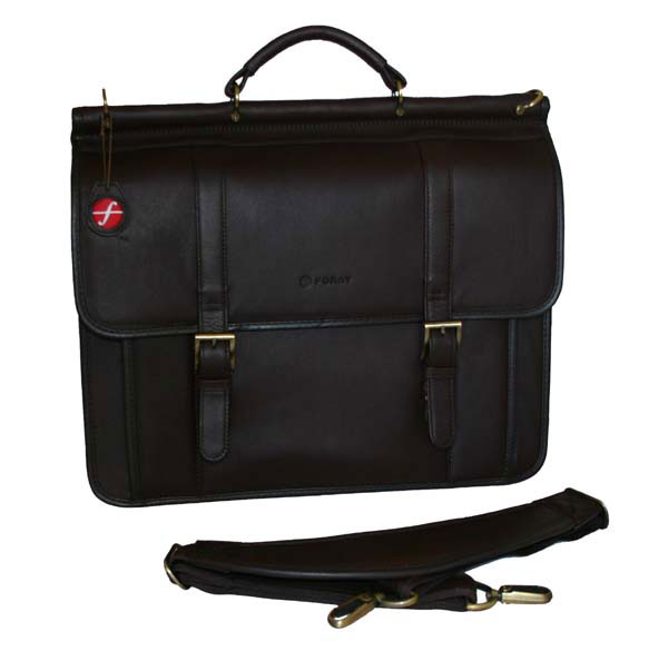 foray leather briefcase