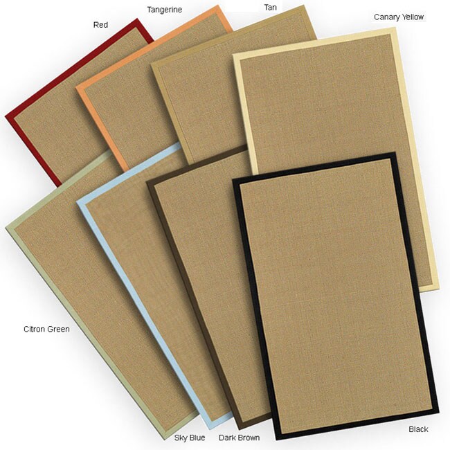 Hand-woven Chiatali Bordered Sisal Rug (8' x 10')