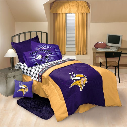 Shop Minnesota Vikings Comforter And Sheet Set Ships To Canada