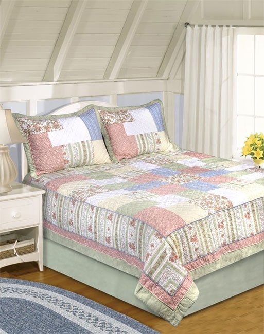 Passion Patch All Cotton Patchwork 3piece Quilt Set