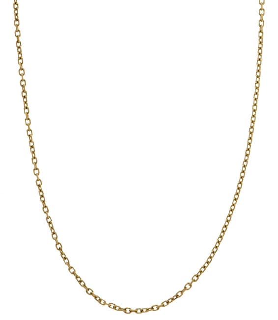 14k Yellow Gold 14 inch Childs Cable Necklace  