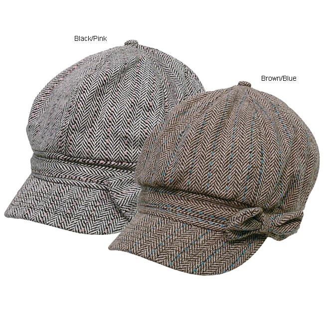 Hailey Hats Womens Fleece Lined Newsboy Hat  