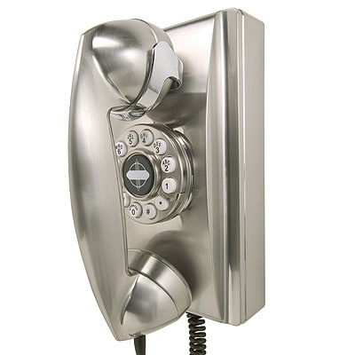 Crosley 302 Silver Wall Phone