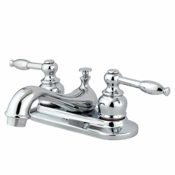 Vintage Centerset Faucet in Chrome