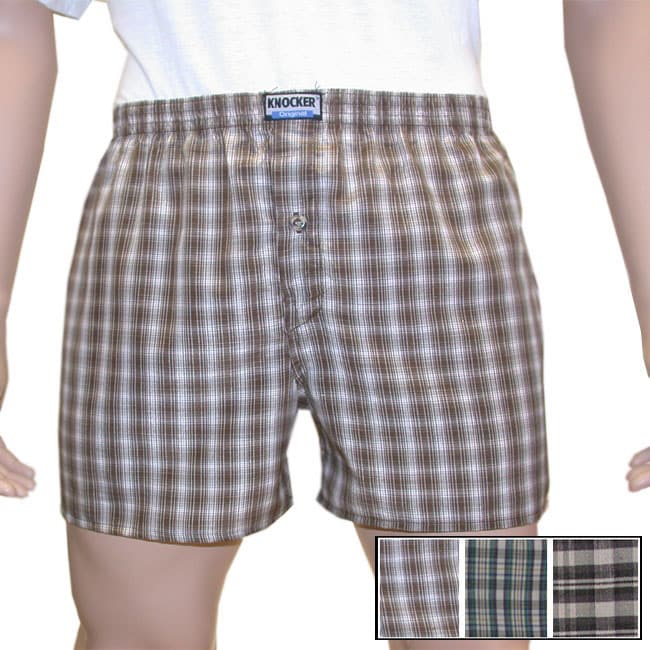 Knocker Men's Polyester / Cotton Boxer Shorts (Pack of 12) - Free ...