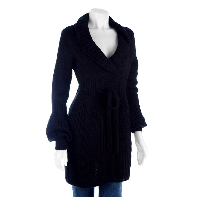 Lapis Women's Spectator Length Sweater Coat - 10875831 - Overstock.com ...