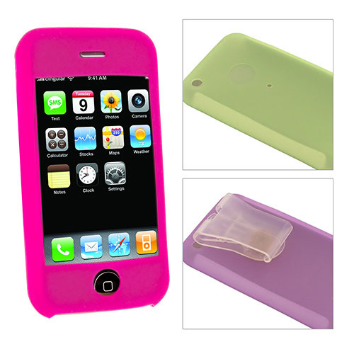 iPhone Pink Silicone Protective Cover  
