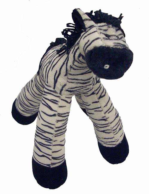 Party Pets Premium 18 inch Zebra Dog Toy  