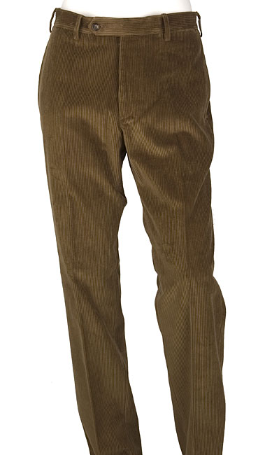 Burberry Mens Brown Cotton Corduroy Pants  
